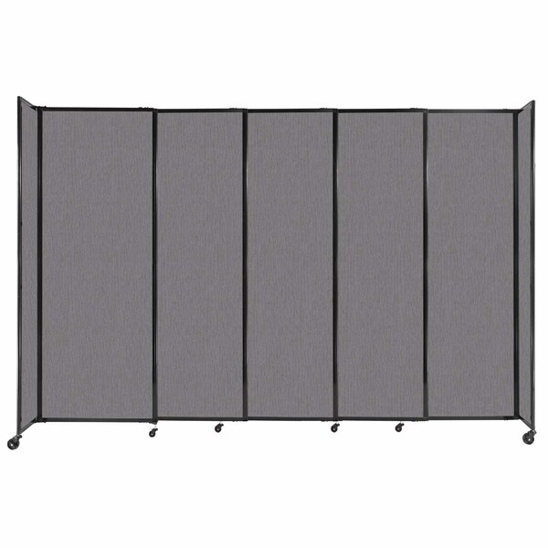 StraightWall Sliding Portable Partition 11'3" x 7'6" Slate Fabric
